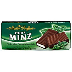 DARK CHOCOLATE MAITRE WITH MINT CREAM, 100 G
