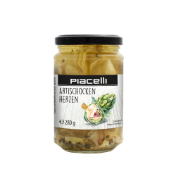 PIACELLI CUT ARTICHOKE IN OLIVE OIL, GLASS 280 G