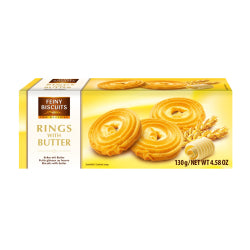 ROUND BUTTER BISCUITS FEINY, 130 G