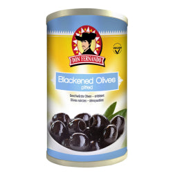 BLACK OLIVES DON FERNANDO PINELESS, CANNED 350 G
