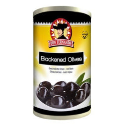 BLACK OLIVES DON FERNANDO WITH PIT, CANNED 350 G