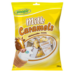 WOOGIE CANDIES WITH MILK CREAM AND CARAMEL, 250 G