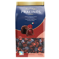 CHOCOLATE PRALINES WITH CHERRY LIQUEUR IN A BAG, 240 G