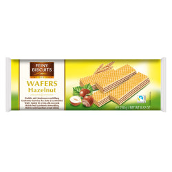 WAFFLES WITH HAZELNUT CREAM FEINY, 250 G