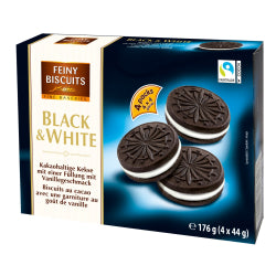 BLACK &amp; WHITE FEINY BISCUITS, 176 G