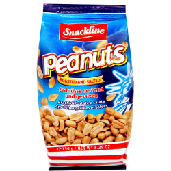 SNACKLINE ROASTED PEANUTS WITH SALT, 150 G
