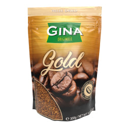 РАЗТВОРИМО КАФЕ GINA GOLD, ПЛИК 300 Г.