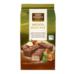 FEINY MINI WAFFLES WITH HAZELNUT CREAM IN A BAG, 200 G