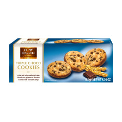 TRIPLE CHOKO BISCUITS, FEINY BISCUITS, 135 G