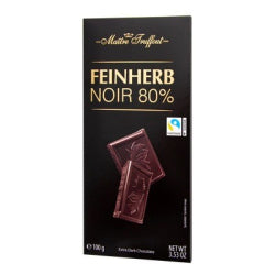 DARK CHOCOLATE PREMIUM NOIR 80% COCOA, 100 G