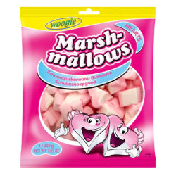 WOOGIE MARSHMALLOW HEARTS CANDY, 200 G