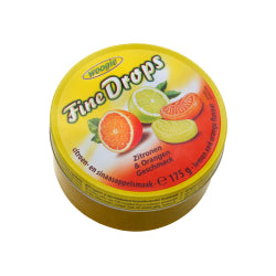LEMON AND ORANGE CANDY, METAL BOX 175 G