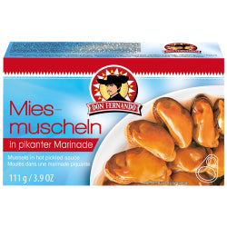 Mussels in spicy marinade DON FERNANDO, canned 111 g