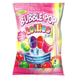 LOLLIES WITH GUM LOLLIES 8 PCS, 144 G IN A BAG