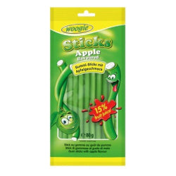 WOOGIE APPLE FLAVOR CHEWING STICK 80 G