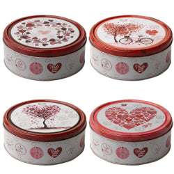 BUTTER BISCUITS - HEARTS, METAL BOX 150 G