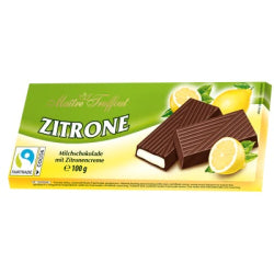 МЛЕЧЕН ШОКОЛАД MAITRE С ЛИМОНОВ КРЕМ, 100 Г
