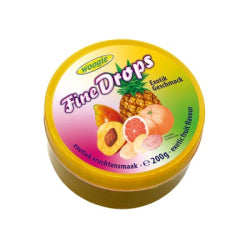 ПЛОДОВИ БОНБОНИ WOOGIE EXOTIC, МЕТАЛНА КУТИЯ 200 Г