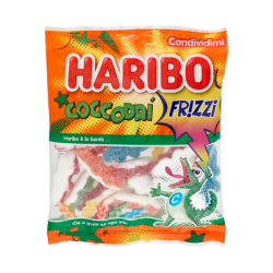 БОНБОНИ HARIBO COCCODRI FRIZZI, ЗАХАРОСАНИ КРОКОДИЛЧЕТА, 175 Г