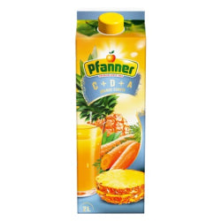 ПЛОДОВА НАПИТКА PFANNER C+D+A, АНАНАС И МОРКОВ 2 Л.