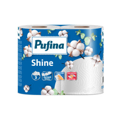 КУХНЕНСКА ХАРТИЯ PUFINA SHINE 2 БР, 3-ПЛ