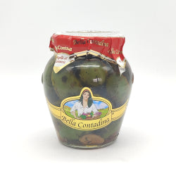 МАСЛИНИ SCHIACCIATA BELLA CONTADINA В САЛАМУРА ПО СЕЛСКИ.